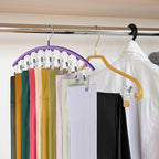 Legging Organizer for Closet, Metal Yoga Pants Hanger w/Rubber Coated 2 Pack - Image 6