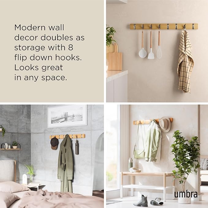 Umbra Flip Wall-Mounted Coat Rack - Image 4