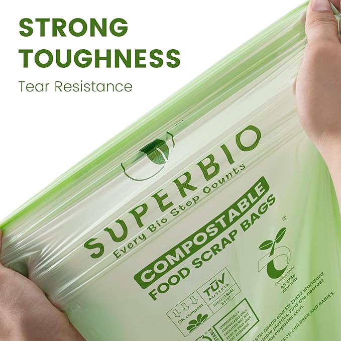 SUPERBIO 2.6 Gallon Compostable Bags - Image 4
