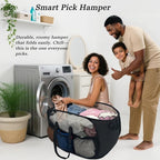 100L Extra Large Mesh Pop Up Hamper - Image 4