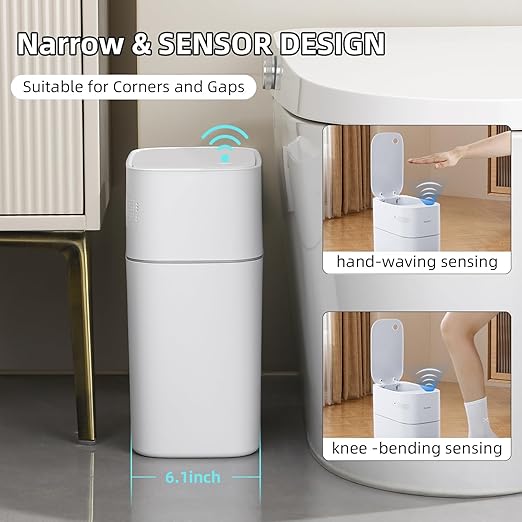 3.5 Gallon Slim Automatic Trash Can - Image 2
