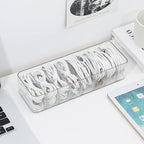 Clear Cable Cord Organizer Box, Adjustable Desk Drawer Storage Case - Image 7