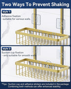 YASONIC Shower Caddy Hanging, Never Rust Shower Organizer Hanging, Aluminum - Image 7