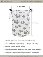 Round waterproof laundry basket gift basket, suitable - Image 2