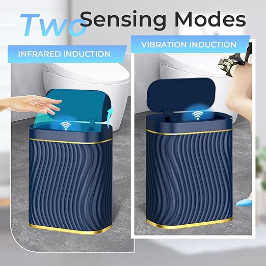 Bathroom Small Trash Can with Automatic Touchless Lid, 2.6 Gallon Smart Garbage - Image 7