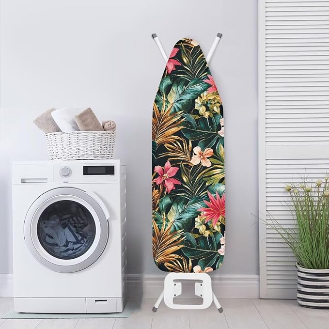 Leaves Floral Ironing Board Covers Standard Stylish Washable Ironing Board - Image 3