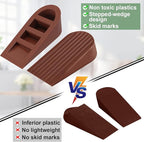 Door Stopper 2 Packs Heavy Duty Wedge Rubber Door Stop Works on All Floor - Image 2