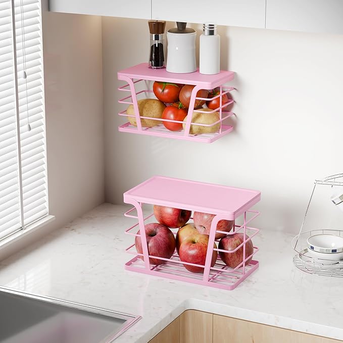 2 Pack Pink Trash Bag Holder - Image 8