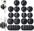 OHill 16-Pack Black Cord Organizer by OHill