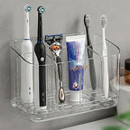 Toothbrush Holder for Bathroom Wall Mounted, 5 Slots Acrylic Toothbrush and by Unknown