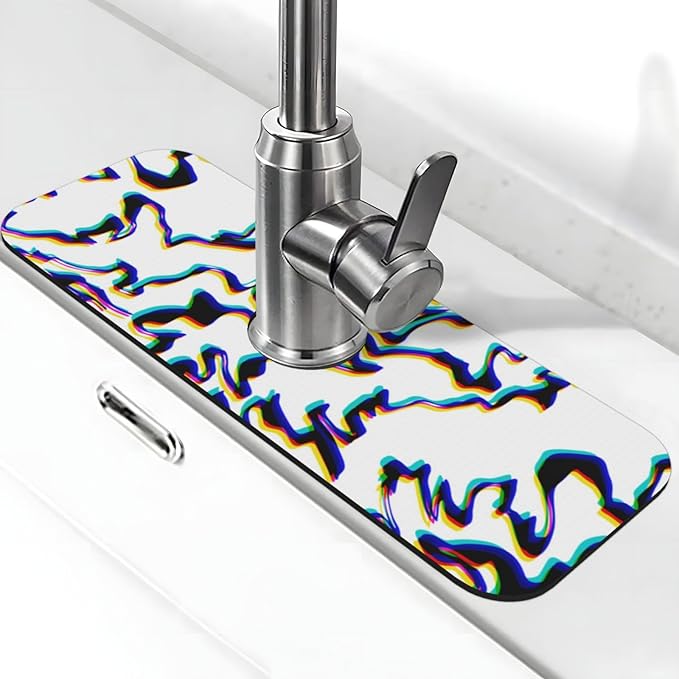 Faucet Draining Mat For Kitchen Sink by indokyeyqaz