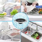 Mi hogar Sink Drain Strainer 2 Pack, 4.5” Wide Rim Silicone Kitchen Sink - Image 6