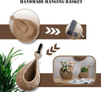 Hanging Fruit Large Basket Set of 3, Boho Wall Hanging Storage Basket - Image 7