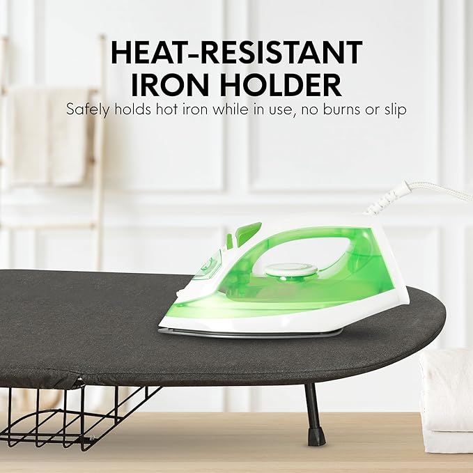 Ironing Board with Cover and Pad – Small Folding Board, Compact Tabletop - Image 3