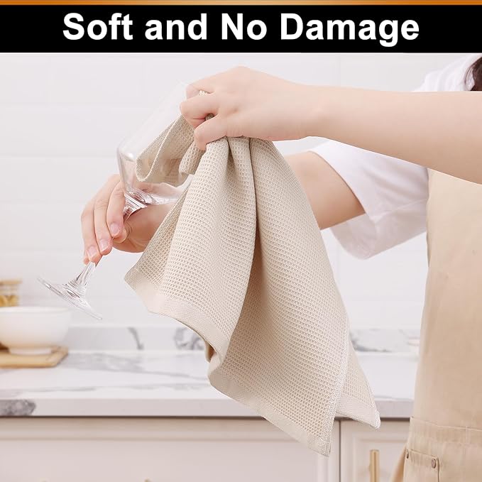 Homaxy 100% Cotton Waffle Weave Kitchen Towels - Image 5