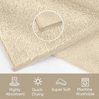 HOMEXCEL Microfiber Washcloths 24 Pack, Highly Absorbent and Soft Face Towel - Image 3
