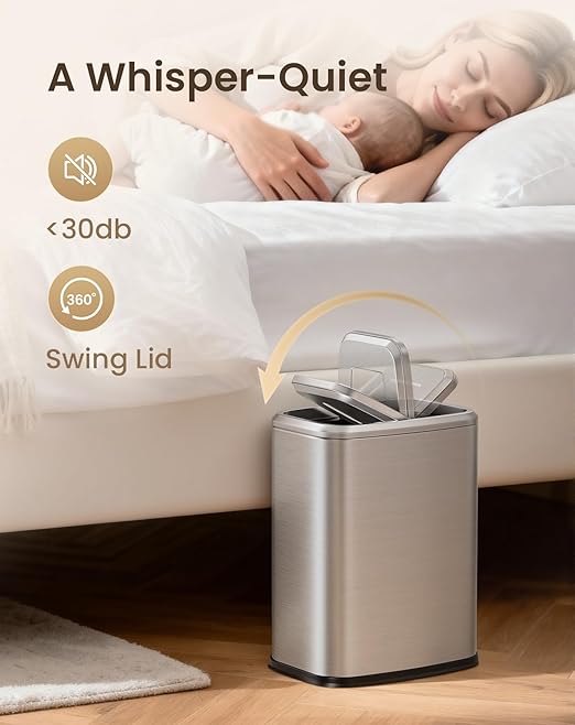Cesun Small Bathroom Trash Can - Image 3