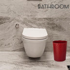 UUJOLY Plastic Small Trash Can Wastebasket, Garbage Container Basket - Image 2