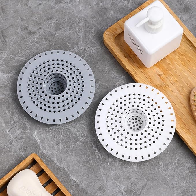 White Drain Hair Catcher Shower Drain Cover Hair Catcher Bathtub Drain Hair - Image 6