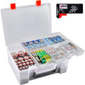 Battery Organizer Holder with Batteries Tester Checker, 120+ Storage Containers by GWCASE
