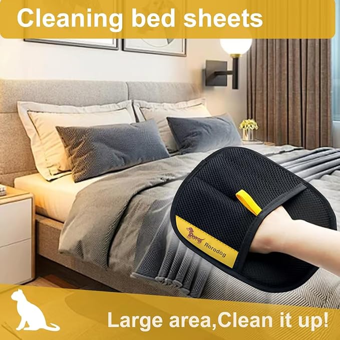 2-PCS Pet Hair Remover Gloves - Image 9
