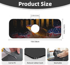 Wood American Flag Fish Kitchen sink faucet pad, strong water absorption - Image 2