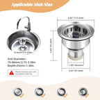 Kitchen Sink Drain Strainer Compatible - Image 5