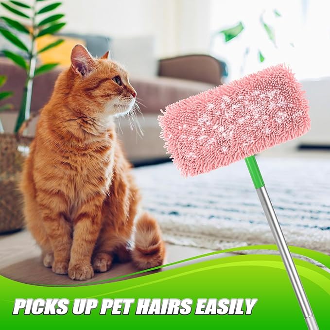 Set of 4 Reusable Microfiber Mop Pads Compatible - Image 5
