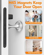 Door Stoppers Magnetic Door Catch, Stainless Steel Magnetic Door Stop 2 Pack - Image 2