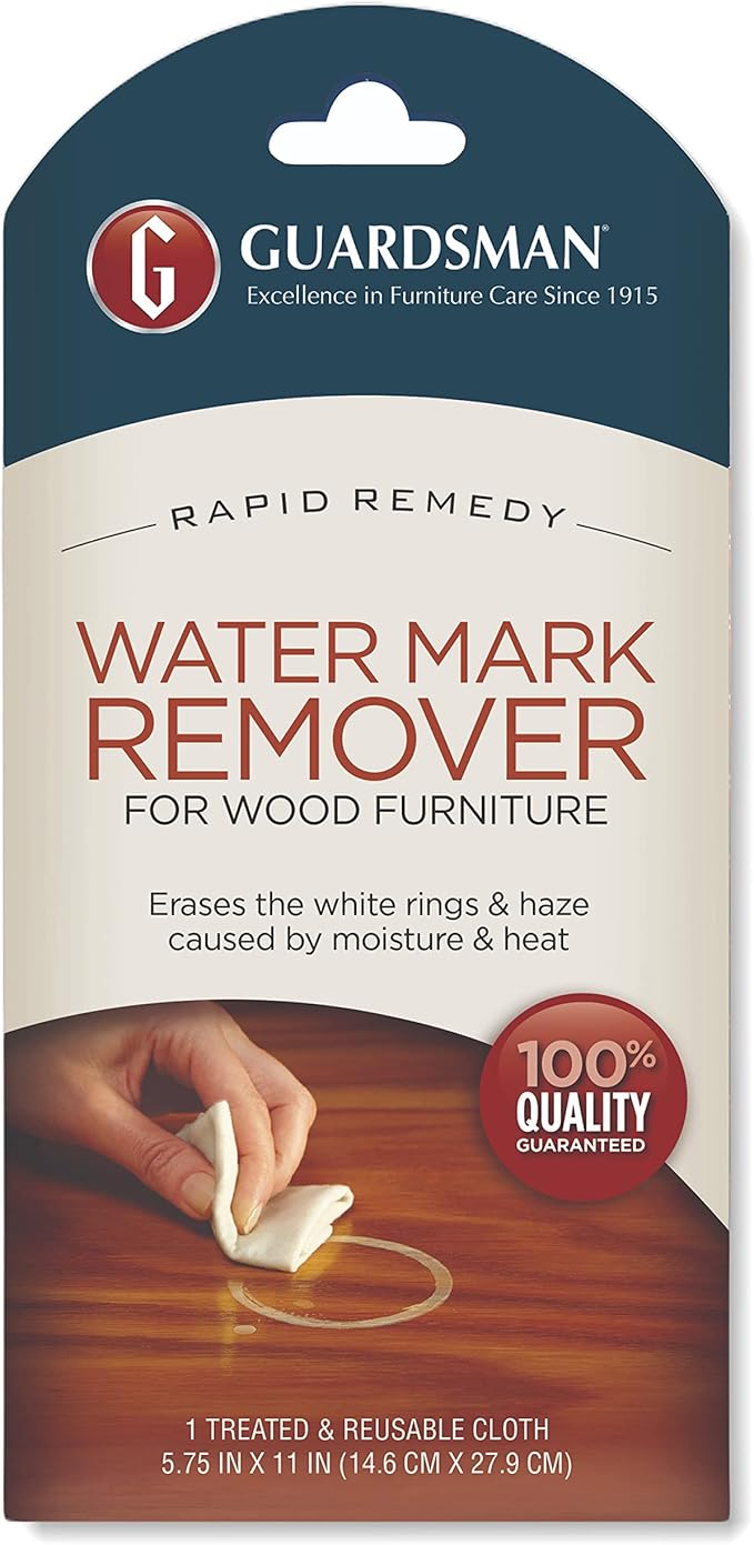 Guardsman Reusable Water Mark Remover Cloth | Wood Cleaner by Guardsman
