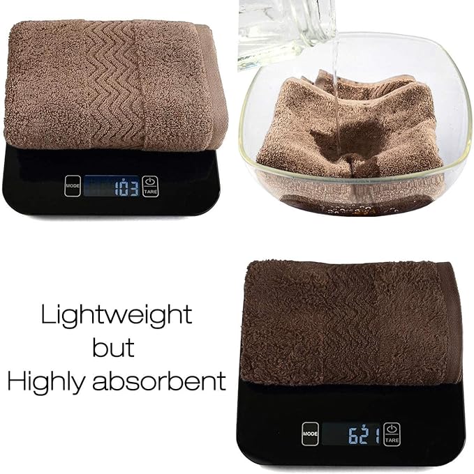 Cleanbear Bathroom Hand Towels, 100% Cotton Face Towels, 13 x 28 Inches - Image 2