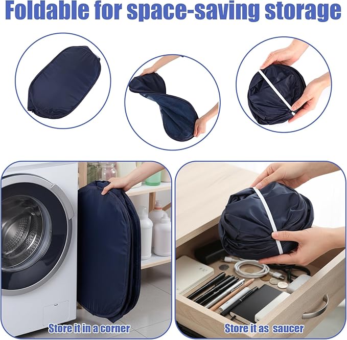 5 Pack Pop-Up Mesh Laundry Basket, 5 Colors Pop Up Mesh Hamper, Open Laundry - Image 7
