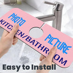 Kitchen Sink Splash Guard Faucet Mat Kitchen/Bathroom Photo DIY 15"x5.5" - Image 6