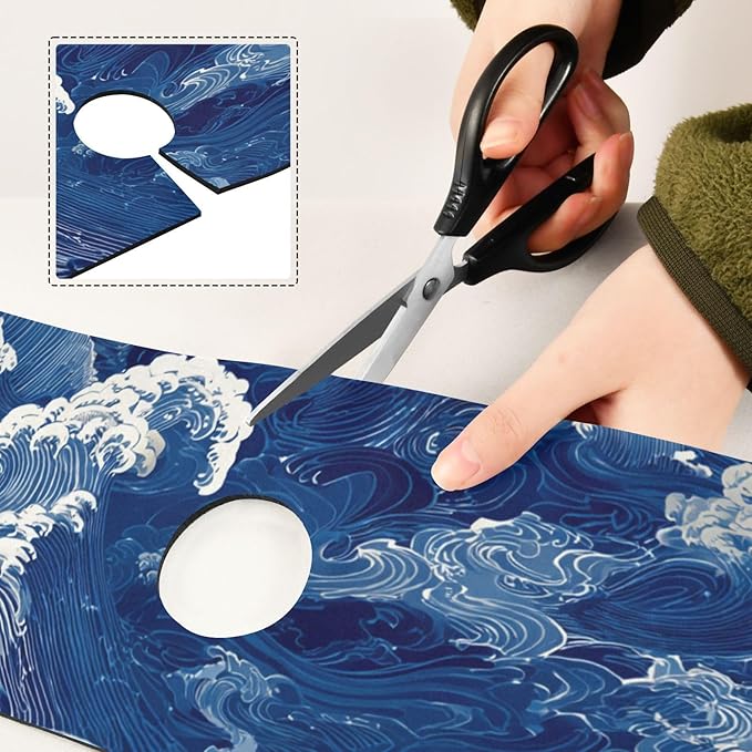 Kitchen Sink Splash Guard 2 PCS 14.7 Inch Sink Faucet Mat Splash Guard - Image 5