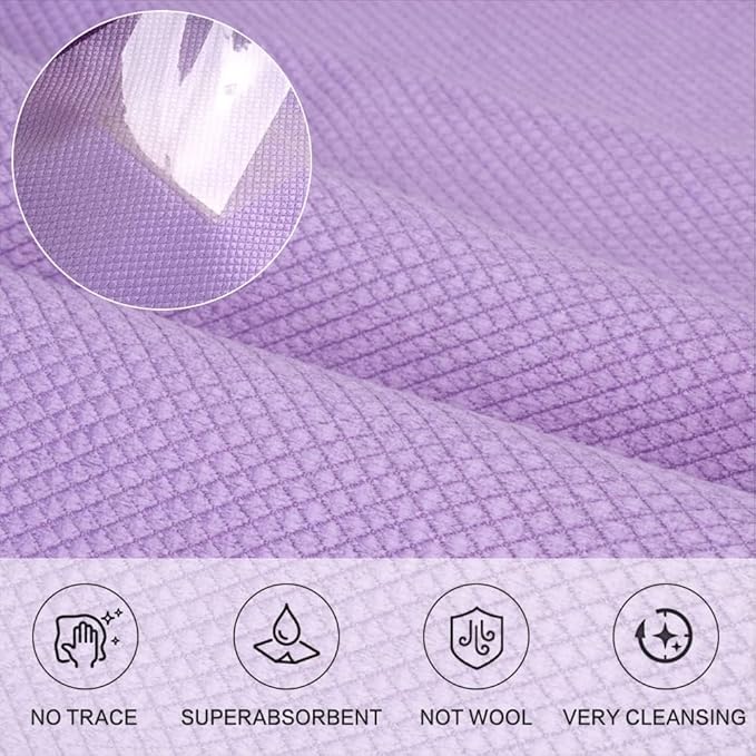 SINLAND Microfiber Glass Cleaning Cloth, Lint Free Cleaning Cloths - Image 3