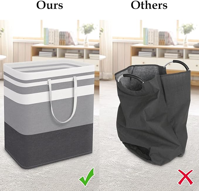 StorageRight Laundry Basket Hamper Large Collapsible Laundry Hamper - Image 5