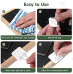 30 Pack Adhesive Picture Hanger Picture Hanging Hooks Without Nails Invisible - Image 7