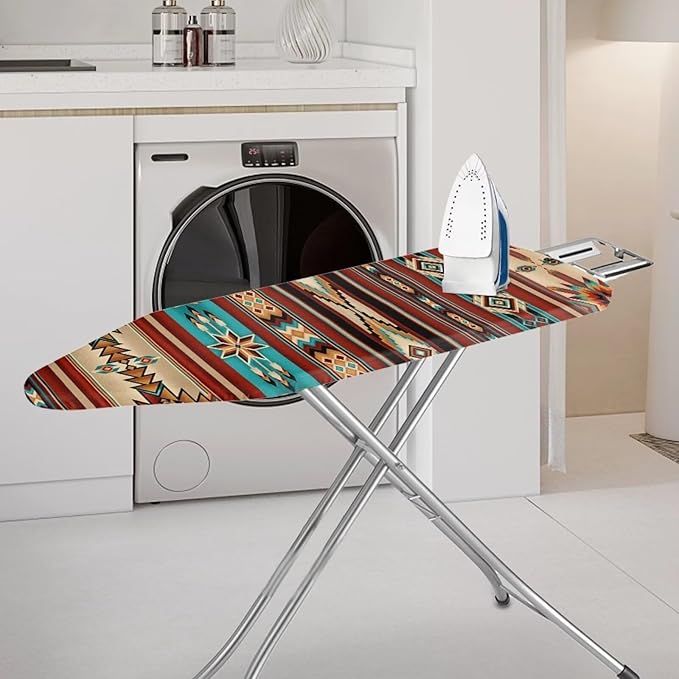 GLENLCWE Tribal Native Aztec Stripe Ironing Board Cover, South Style Iron Pad - Image 2
