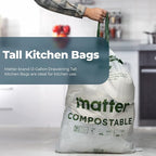 Matter Compostable 13 Gallon Tall Kitchen Trash Bags - Image 4