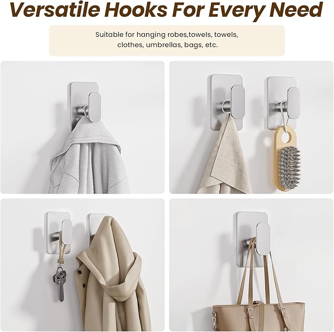 Heavy Duty Self Adhesive Hooks - 26lb Max - Image 7