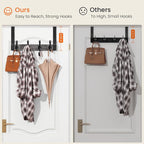 Homode Over The Door Hooks Heavy Duty, Wood Over The Door Towel Rack - Image 8