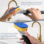Sponge Brush Refills for OXO Dish Brush, 4 Pack Soap Dispensing Dish Refills - Image 7