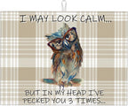 Kitchen Drying Mat Funny Owl Dish Drainer Mat by Unknown