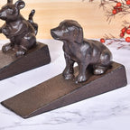 Sungmor Heavy Duty Cast Iron Dog Door Stops | Decorative Cute Animal Statue - Image 4