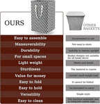 75L Waterproof Laundry Hamper Collapsible Laundry Basket Cotton Handle Laundry - Image 4