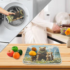 Three Bear Dish Drying Mat for Kitchen Counter Absorbent Microfiber Large - Image 4