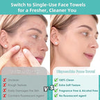Ditoi Disposable Face Towels, Ultra Soft &Thick Facial Cloths - Image 5