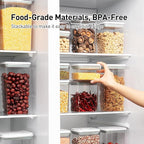 Food Storage Containers with Lids, 2.9Qt 2Pcs Airtight Pop Food Storage - Image 4
