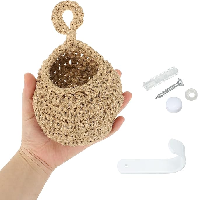 PATIKIL Hanging Fruit Baskets for Kitchen, Mini Size Teardrop Home Decor - Image 3