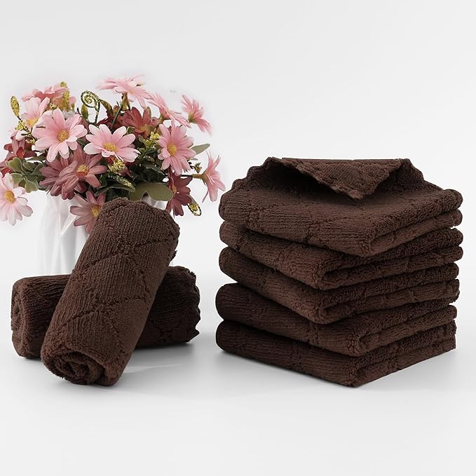 Homaxy 24 Pack Kitchen Dish Cloths, Super Soft and Absorbent Coral Velvet Dish - Image 6